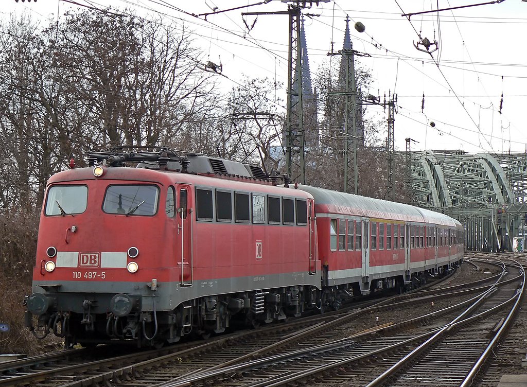 110 497-5 in K�ln Dedutz am 22.2.2010
