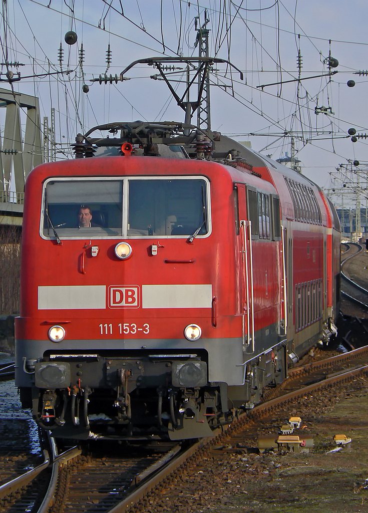 111 153-3 in K�ln/Messe Deutz am 6.3.2010