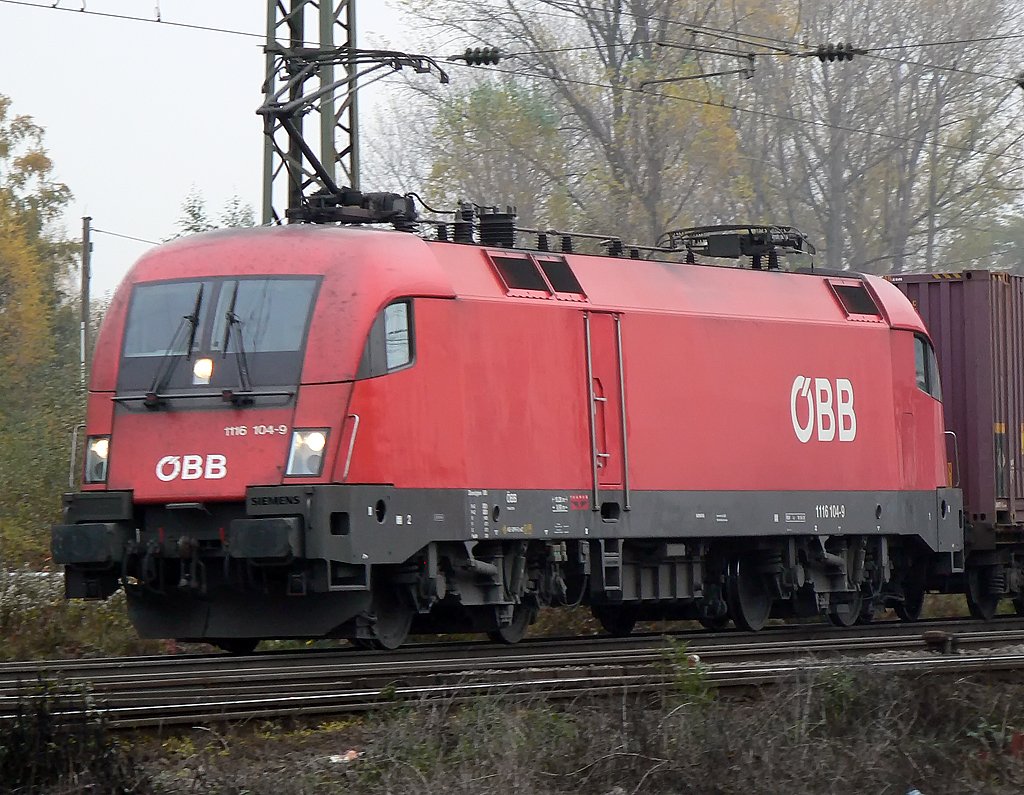 1116 104-9 in Gremberg im Sommer 2009