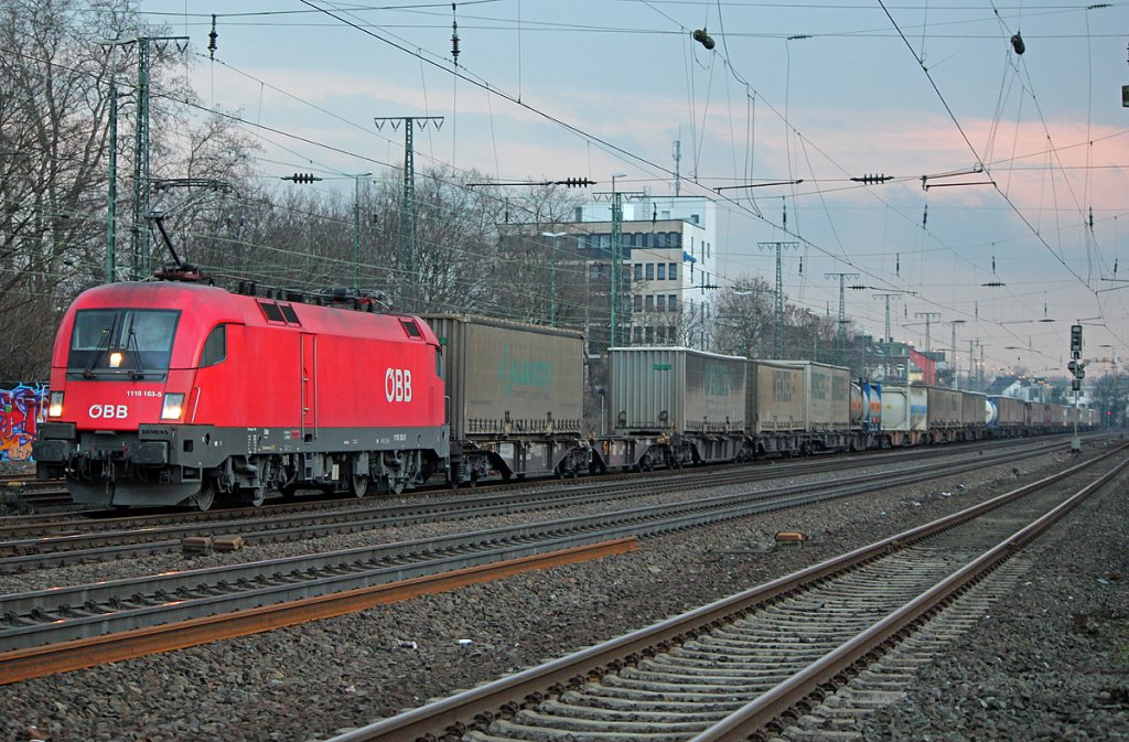 1116 163-5 am  Wenzel  in K�ln West am 12.02.2011