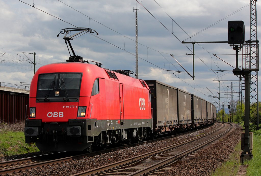 1116 277-3 der �BB in Porz Wahn am 27.04.2012