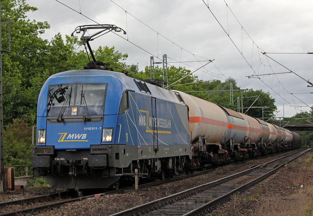 1116 911-7 der MWB in Bonn Oberkassel am 18.06.2011
