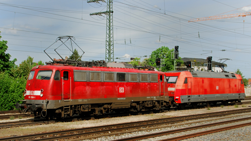 115 350-1 + 101 ..., aufgenommen am 11.05.12, in Pasing.