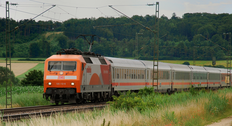 120 112-8, M�rklin, aufgenommen am 08.07.12, bei Treuchtlingen.
