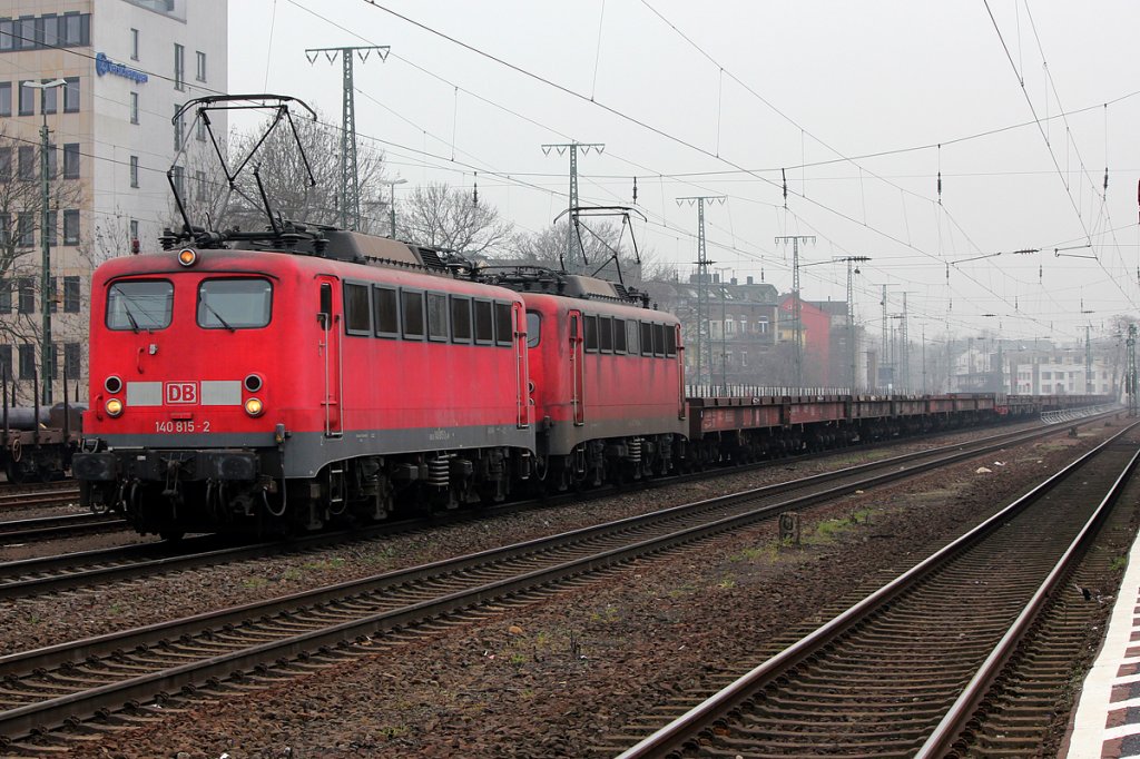 140 015-2 mit 140 xxx-x in K�ln West am 17.03.2012