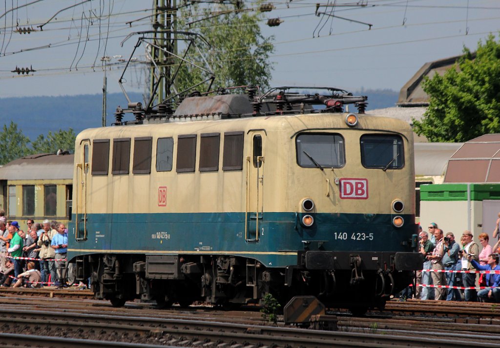 140 423-5 bei der Lokparade im DB Museum Koblenz am 02.06.2012