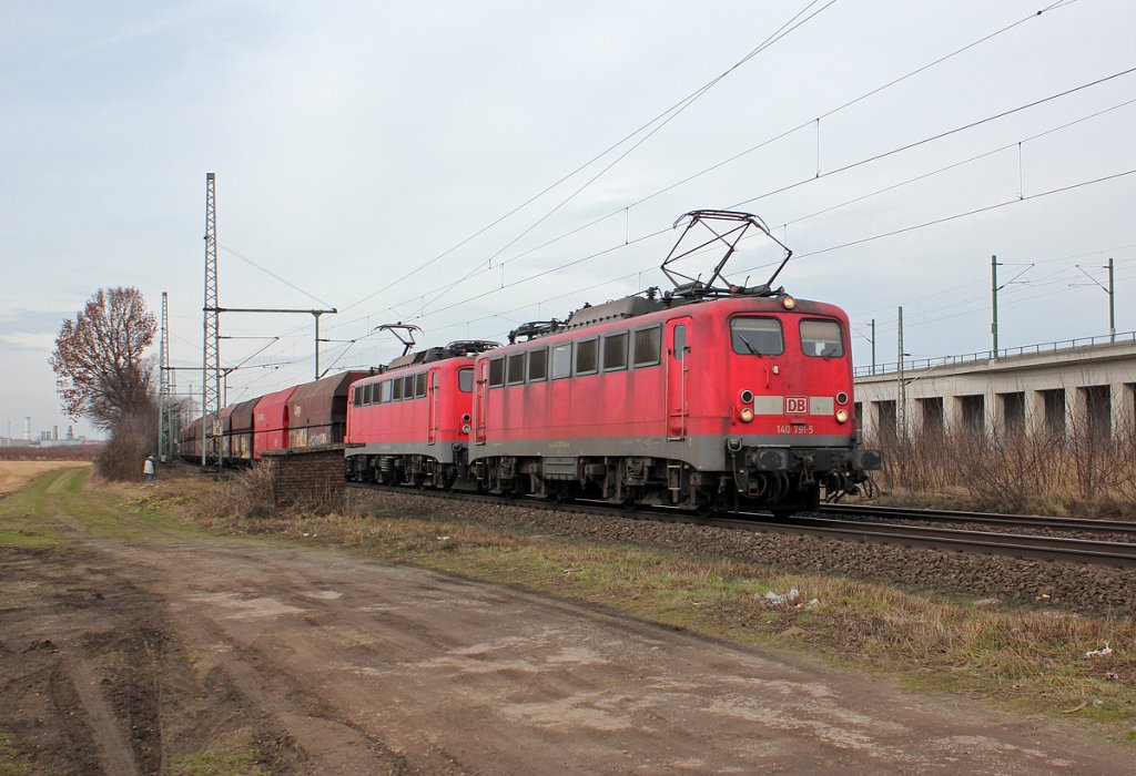 140 791-5 & 140 8xx-x in Porz Wahn am 16.03.2013