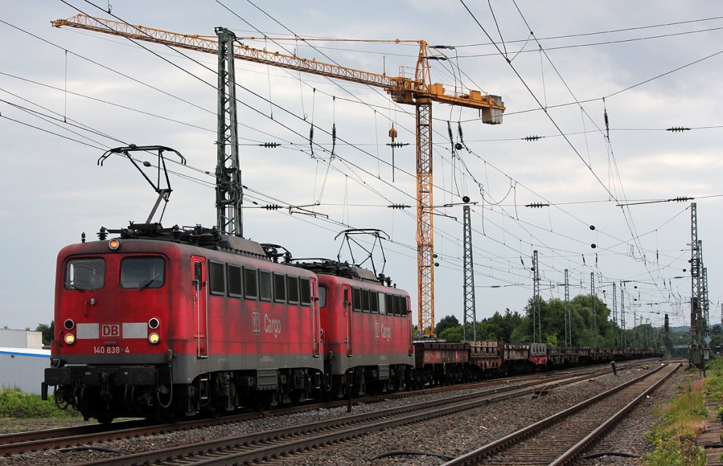 140 838-4 mit 140 xxx-x in Br�hl am 30.06.2012