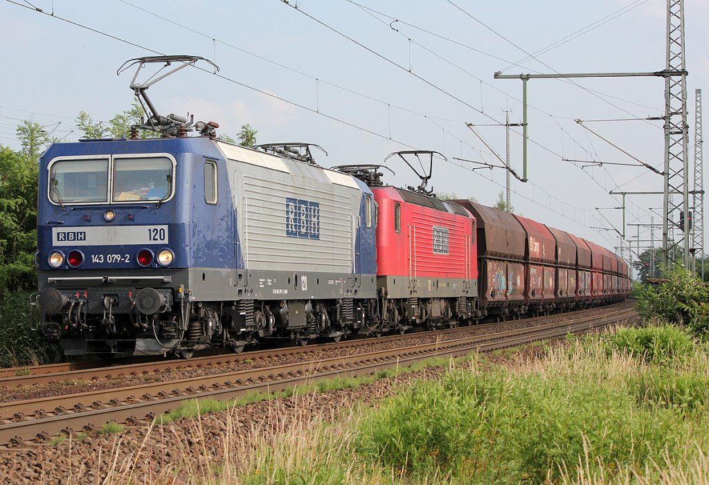 143 079-2 der RBH in Porz Wahn am 14.06.2011 
