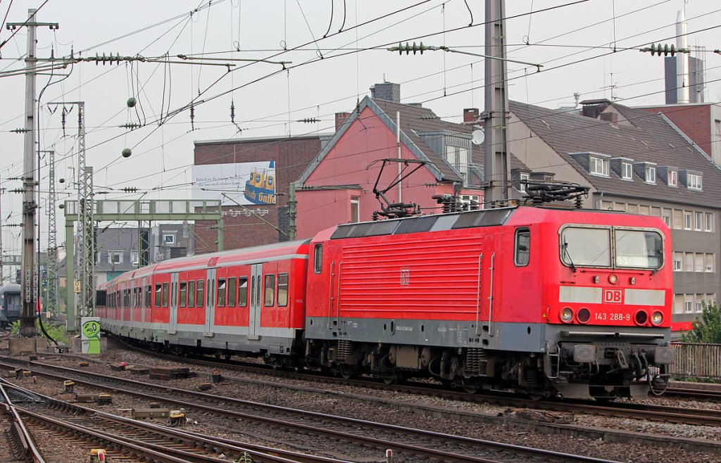 143 288-9 auf der S6 in K�ln Hbf am 31.05.2012