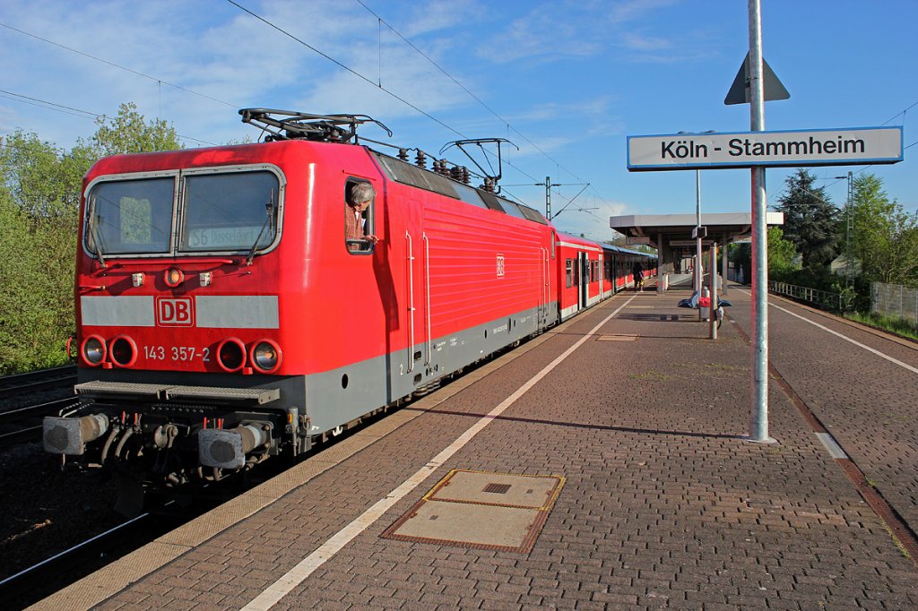 143 357-2 auf der S6 in K�ln Stammheim am 29.04.2012