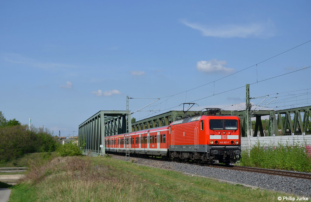 143 621-1 als S2 von N�rnberg Hbf nach Roth am 01.05.2012 in N�rnberg-Eibach.