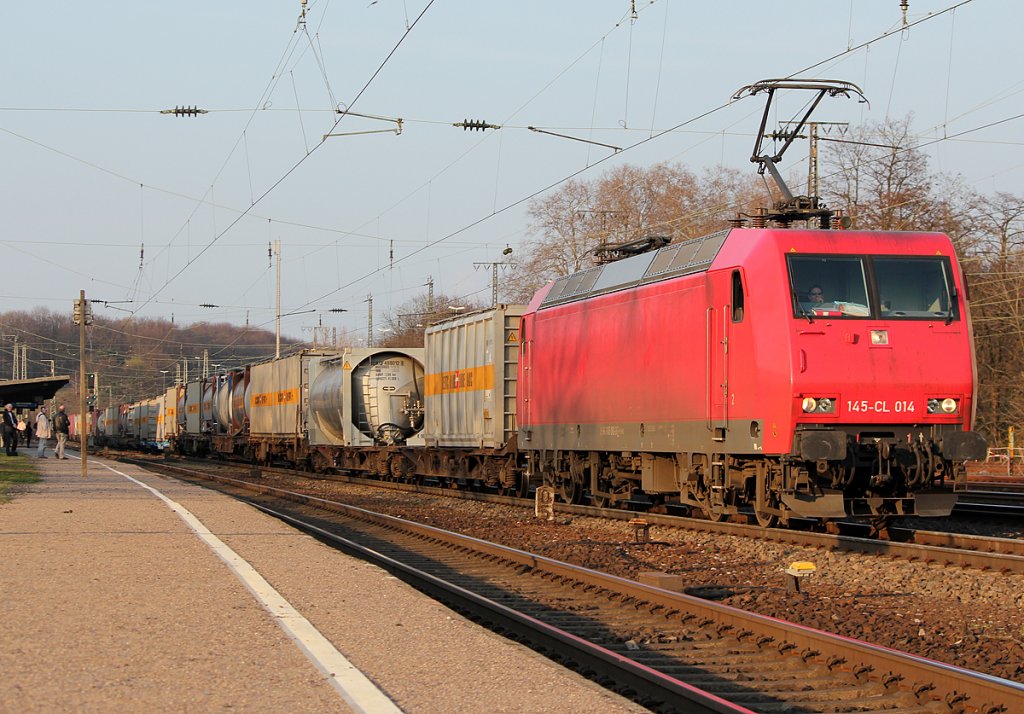 145-CL-014 der Crossrail in K�ln West am 15.03.2011