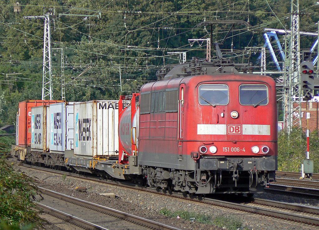 151 006-4 mit gem. Gz. in K�ln West am 20.09.2010