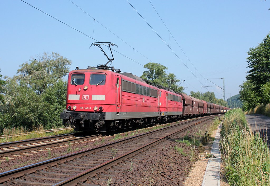 151 048-6 & 151 102-1 bei Leubsdorf am 06.07.2013