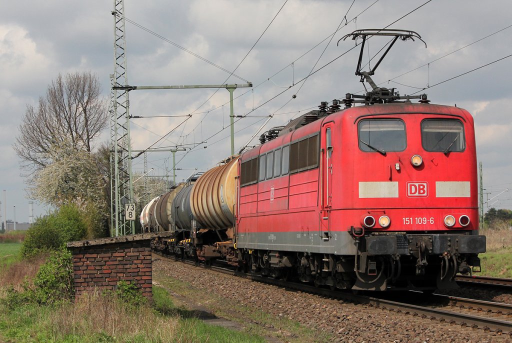 151 109-6 in Porz Wahn am 12.04.2012