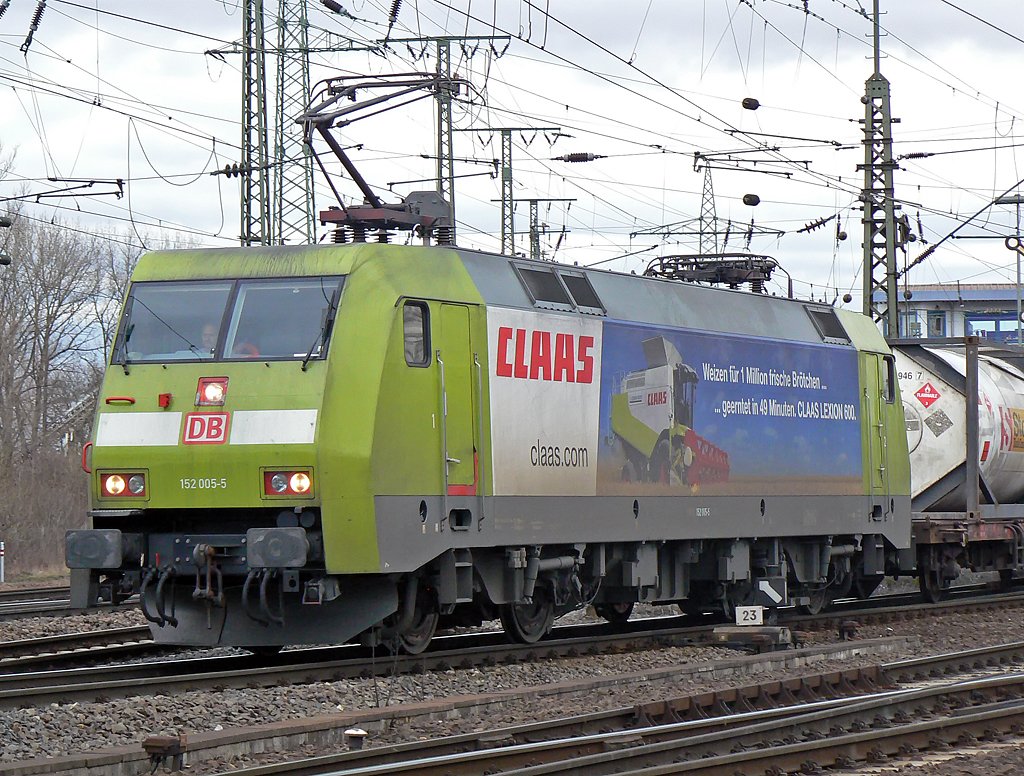 152 005-5 verl�sst Gremberg am 20,03,2010 