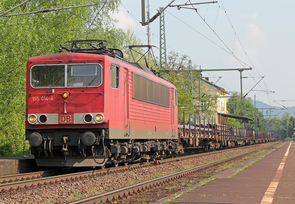 155 014-4 in Bonn Oberkassel am 24.04.2011
