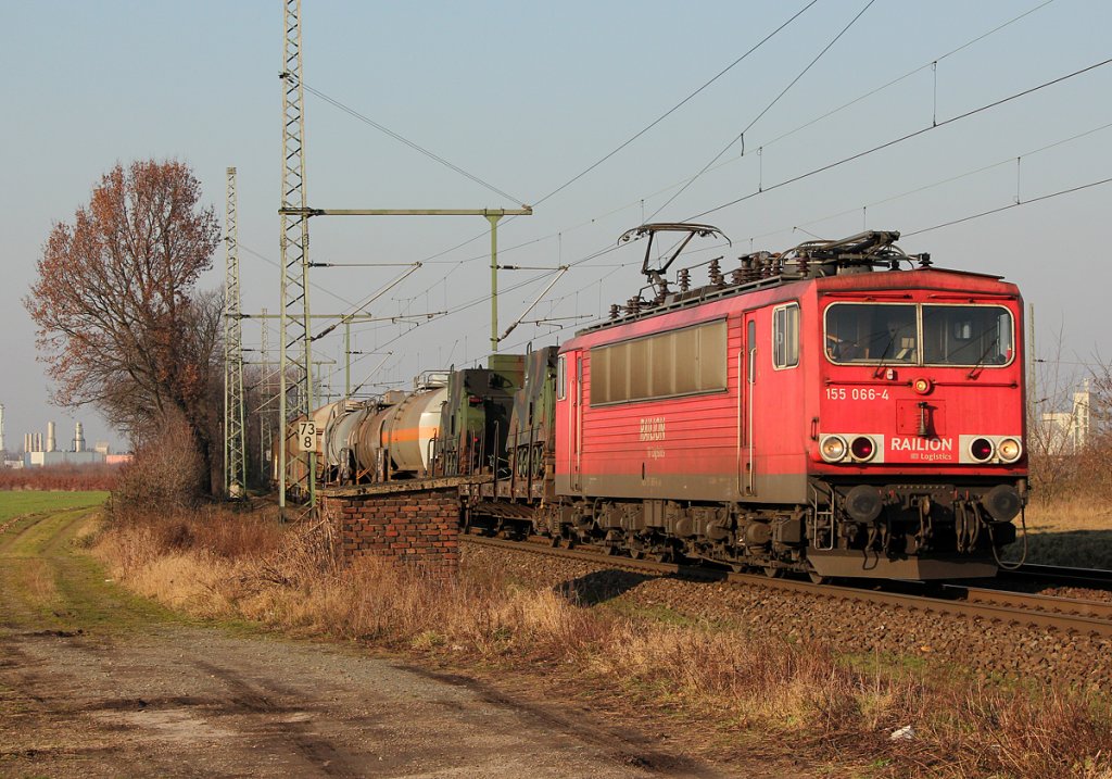 155 066-4 in Porz Wahn am 31.01.2012