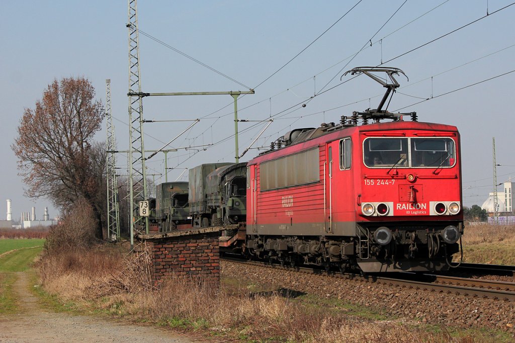 155 244-7 in Porz Wahn am 16.03.2012