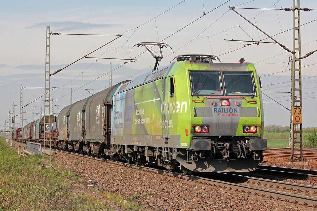 185 152-6  K+S  hinter Porz(Rhein) am 07.04.2011