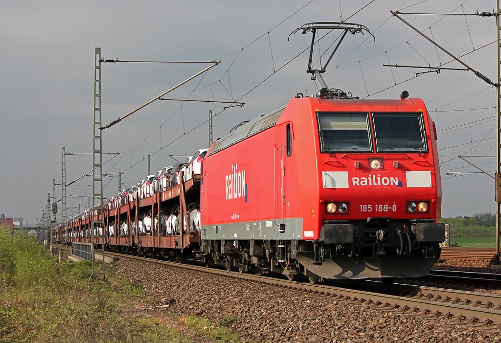 185 188-0 hinter Porz(Rhein) am 07.04.2011