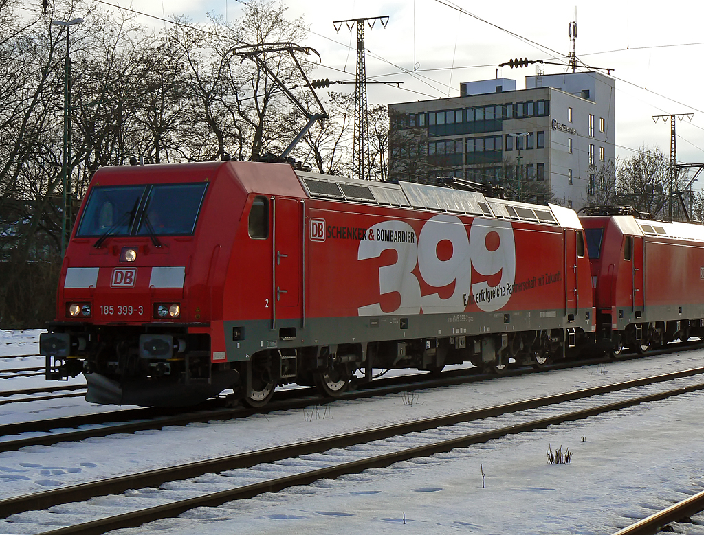 185 399-3 im Portrait in K�ln West am 30.12.2010
