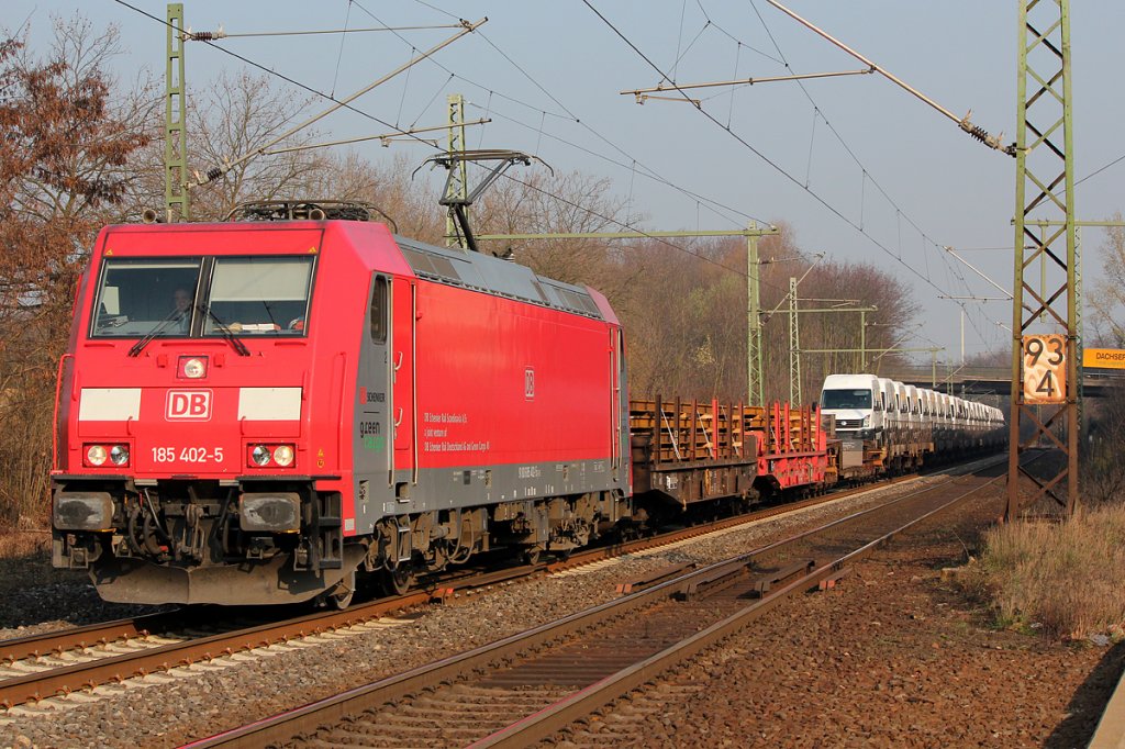 185 402-5 am Morgen des 21.03.2012 in Bonn Oberkassel 