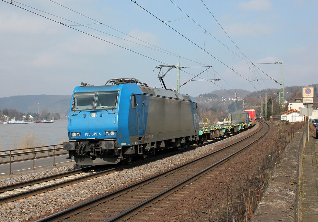 185 515-4 bei Dattenberg am 22.03.2013