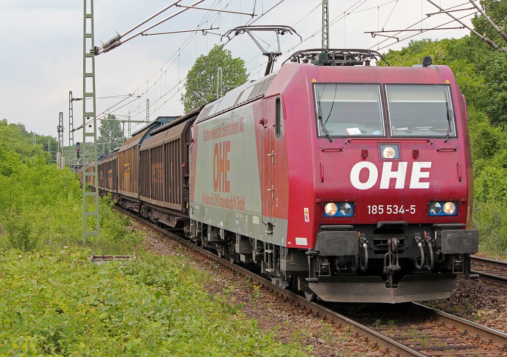 185 534-5 der OHE in Bonn Oberkassel am 14.05.2011