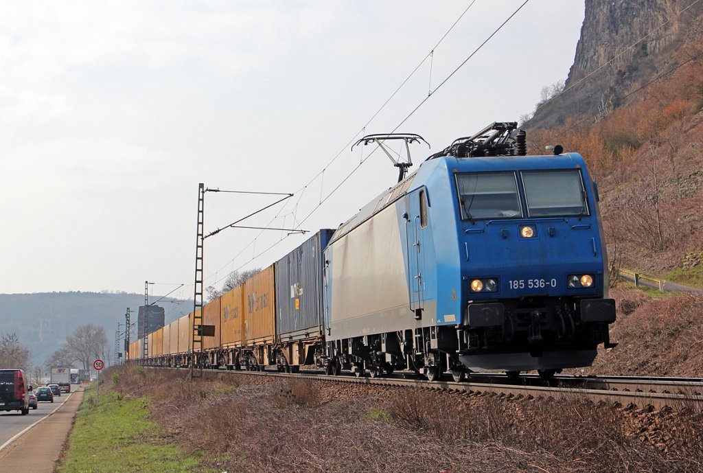 185 536-0 bei Erpel am 22.03.2013