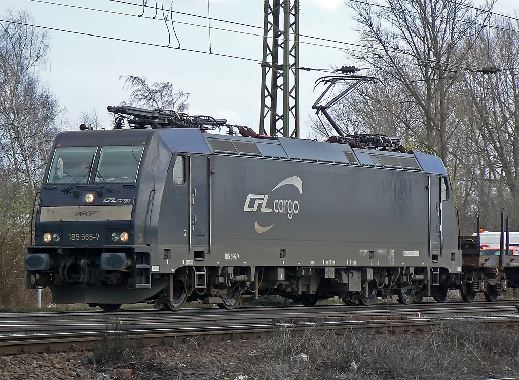 185 566-7 der CFL Cargo in Gremberg am 25.03.2010.