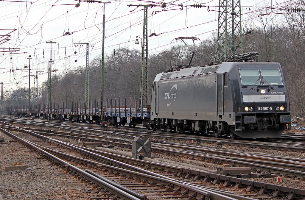 185 567-5 der CFL Cargo in Gremberg am 27.01.2011