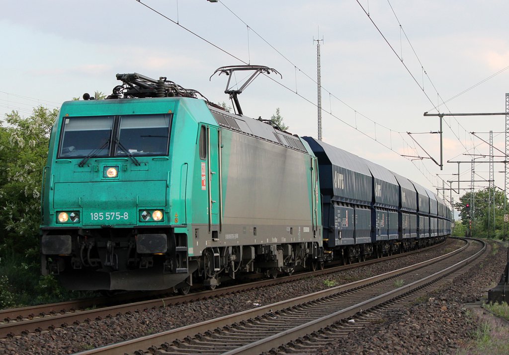 185 575-8 der HGK in Porz Wahn am 04.05.2011