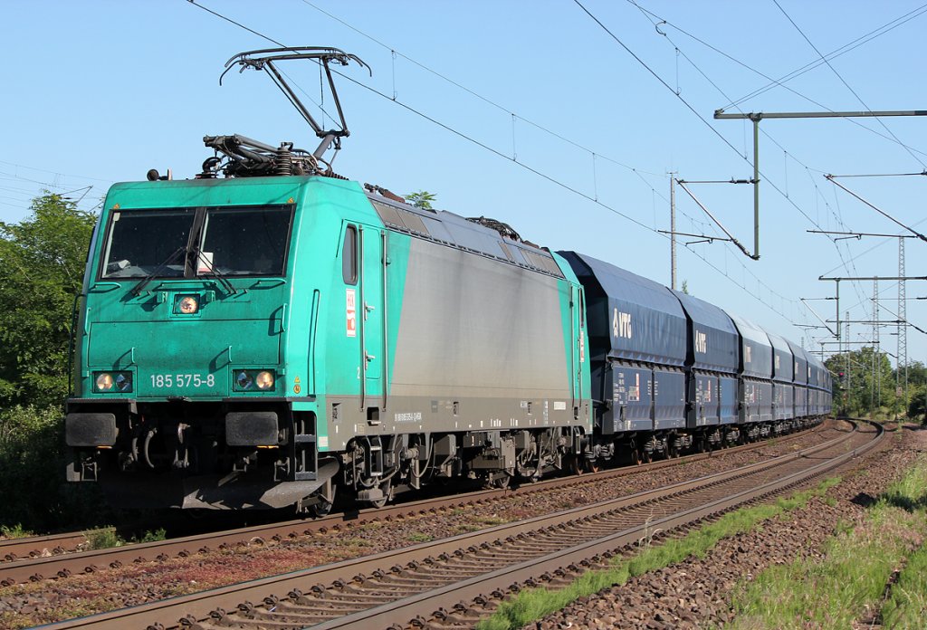 185 575-8 der HGK in Porz Wahn am 25.05.2011 