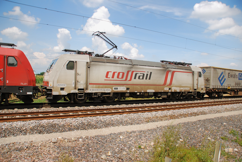 185 579-0, aufgenommen am 29.07.11, bei Auggen.