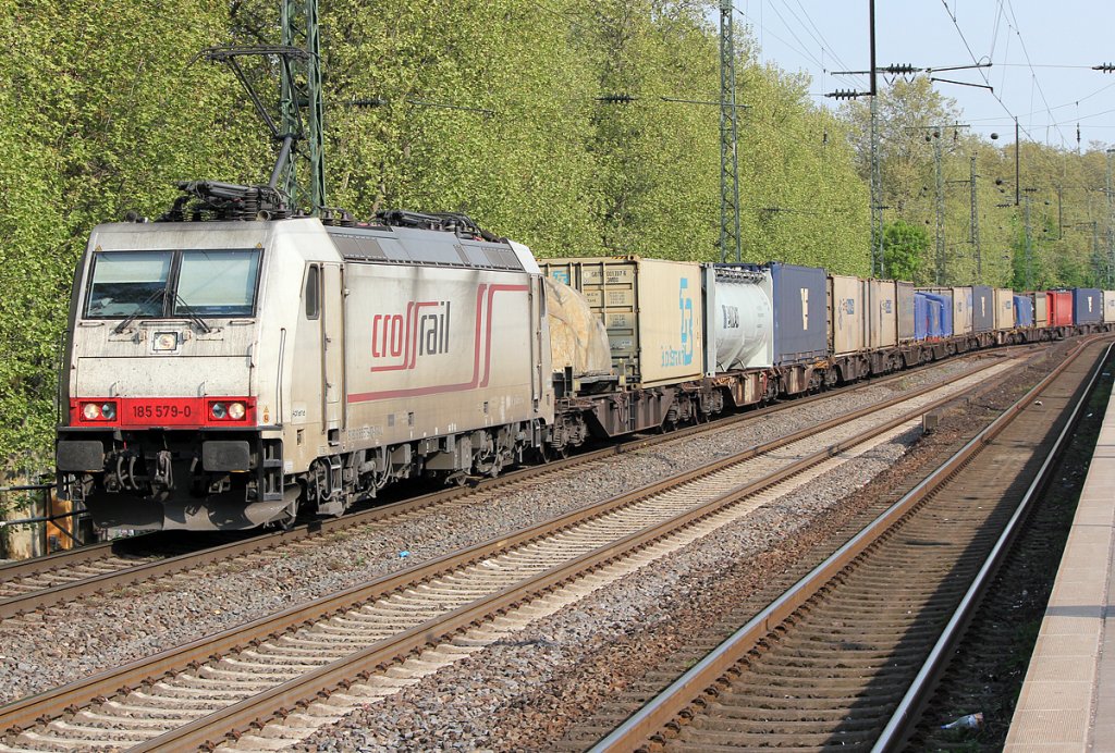 185 579-0 der Crossrail in K�ln S�d am 21.04.2011