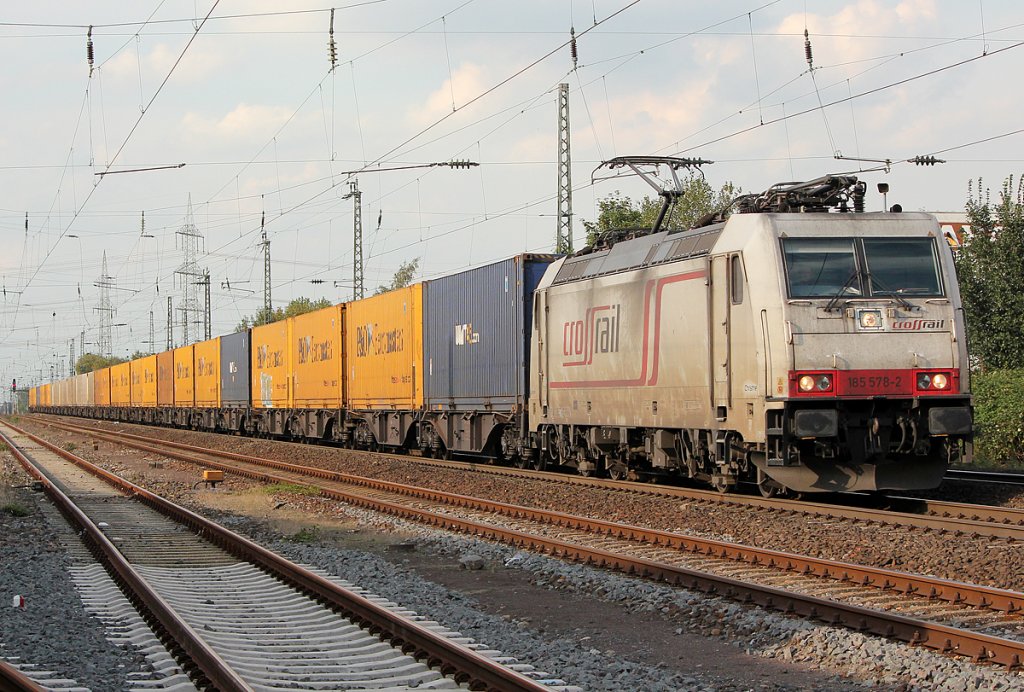 185 579-2 von X-Rail bei Br�hl Vochem am 02.09.2011