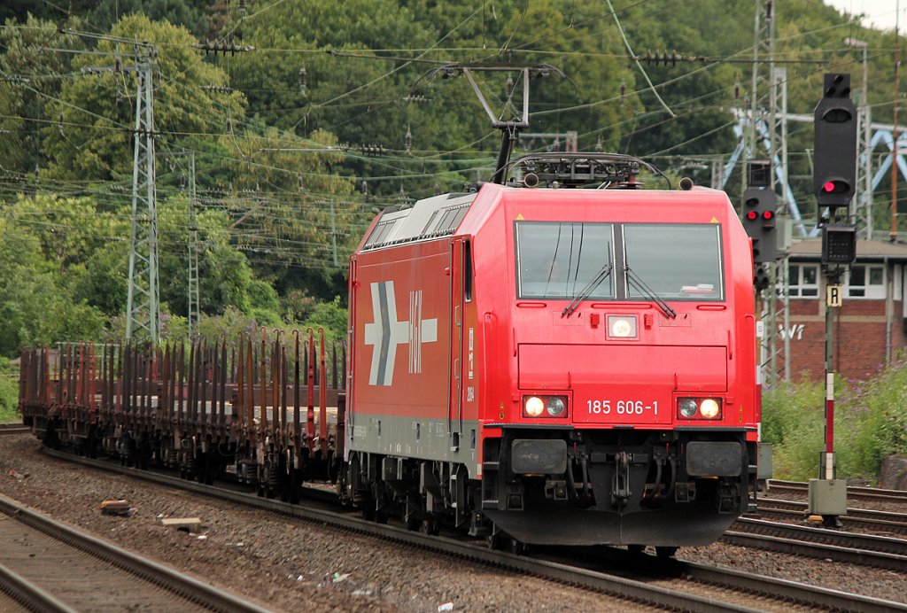 185 606-1 der HGK in K�ln West am 09.07.2011