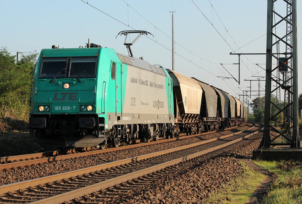185 608-7 der LTE in Porz Wahn am 28.09.2011