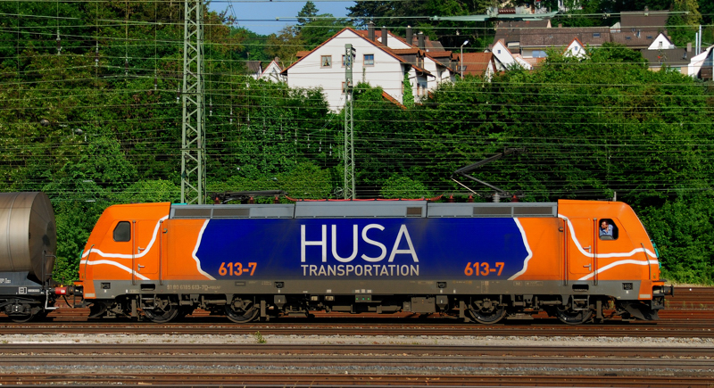 185 613-7, HUSA, aufgenommen am 08.06.13, in Treuchtlingen.