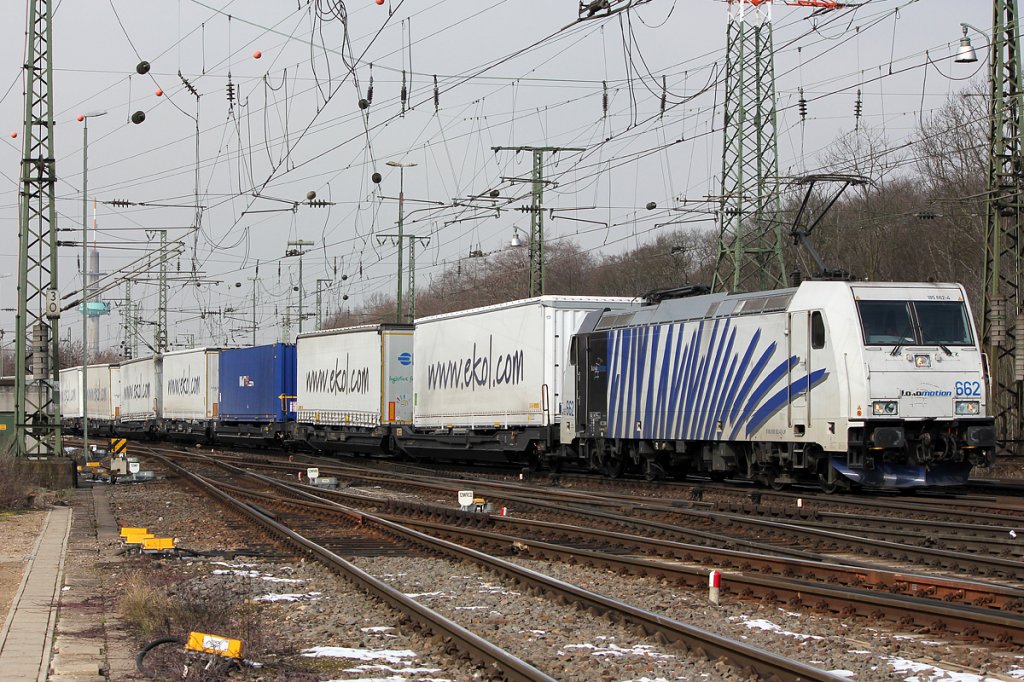 185 662-5  Lokomotion  mit dem Ekol rtg S�den in Gremberg am 15.03.2013