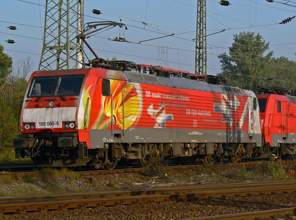 189 065-6 beim umsetzen in Gremberg am 12.10.2010