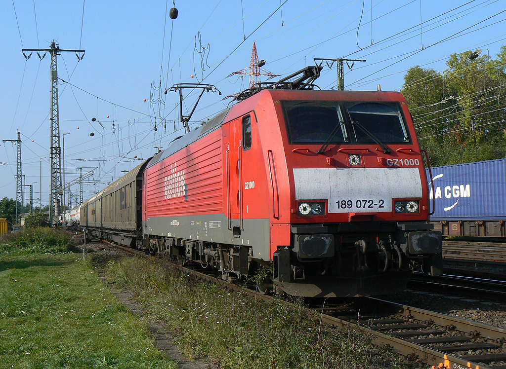 189 072-2  GZ1000  in Gremberg am 13.10.2010