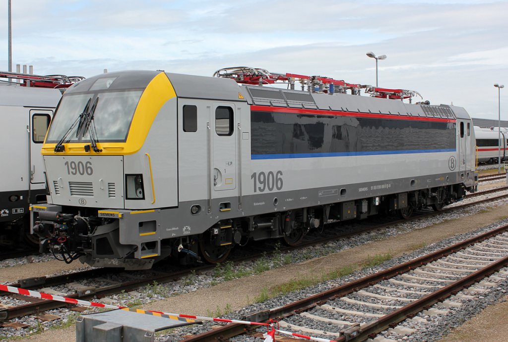 1906 der SNCB im Siemens Pr�f- und Validationcenter Wegberg-Wildenrath beim Tag der offenen T�r am 1.7.2012
