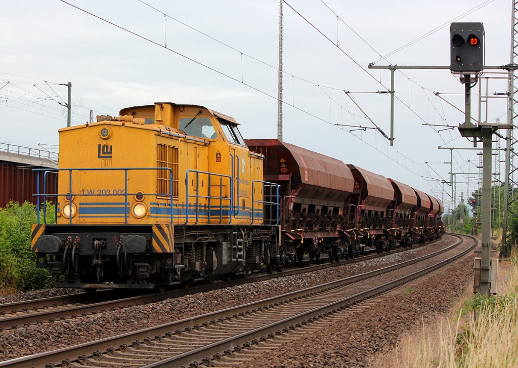 203.002 der LW in Porz Wahn am 02.07.2012