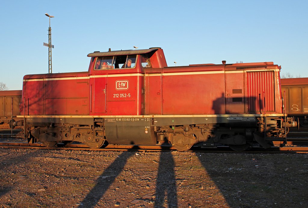 212 052-5 der EfW in K�ln Kalk am 19.03.2011