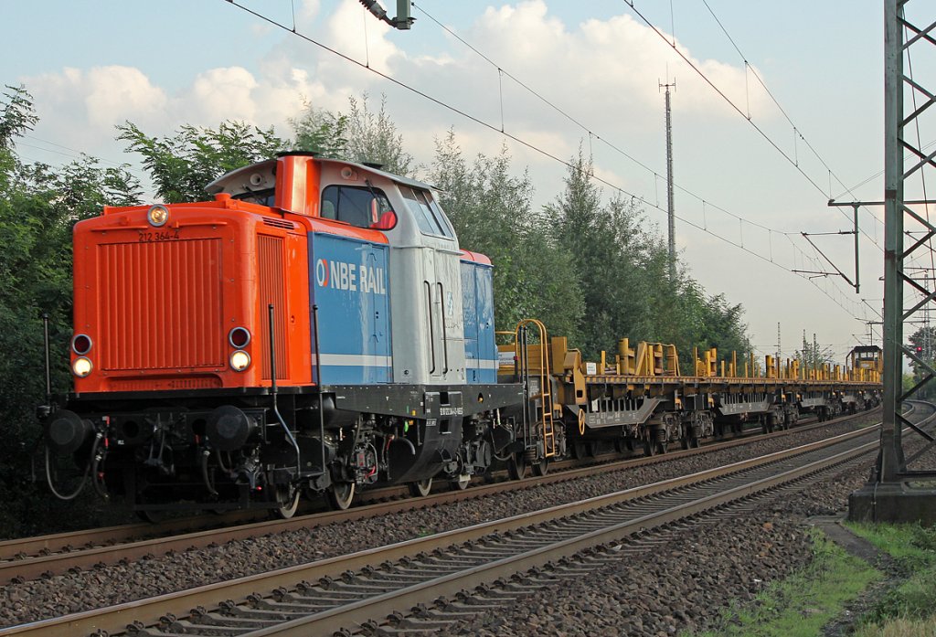 212 364-4 der NBE  in Porz Wahn am 15.09.2011