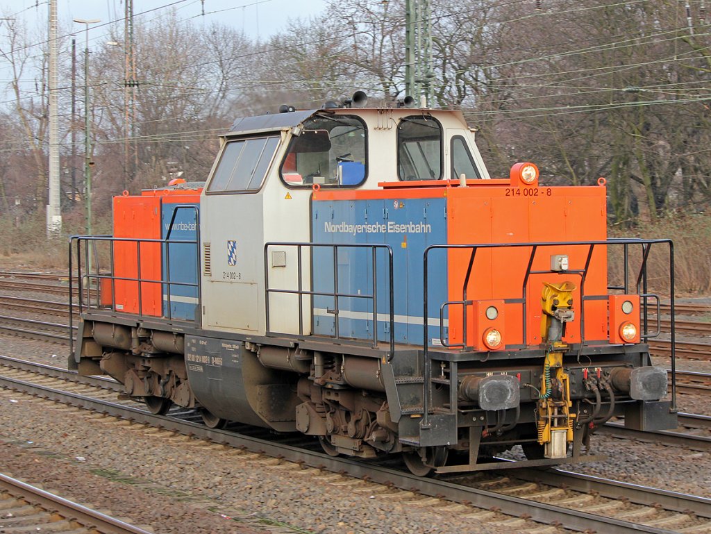 214 002-8 der NBE in K�lN West am 12.02.2011