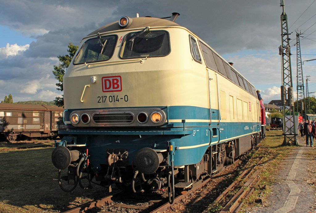 217 014-0 im DB Museum Koblenz am 29.09.2012